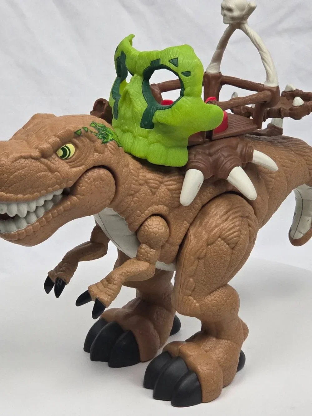 T-Rex Imaginext - Green Skull - Dinosaur - Toy (dinosaur only)